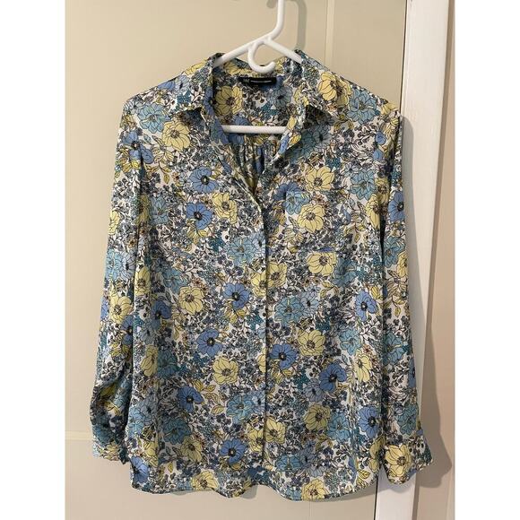 Women’s small International Concepts floral blouse - Picture 1 of 3